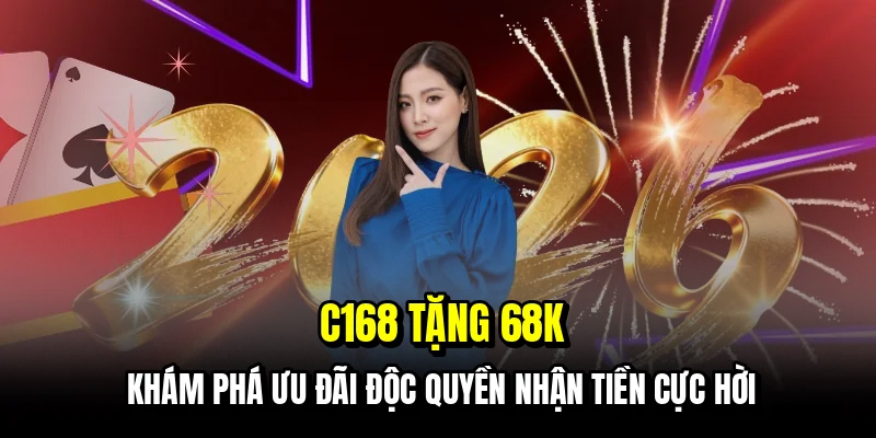 C168 Tặng 68K - Hướng Dẫn Lấy Tiền Thưởng Chỉ Trong Một Phút 1 C168 tặng 68K - Khám phá ưu đãi độc quyền nhận tiền cực hời